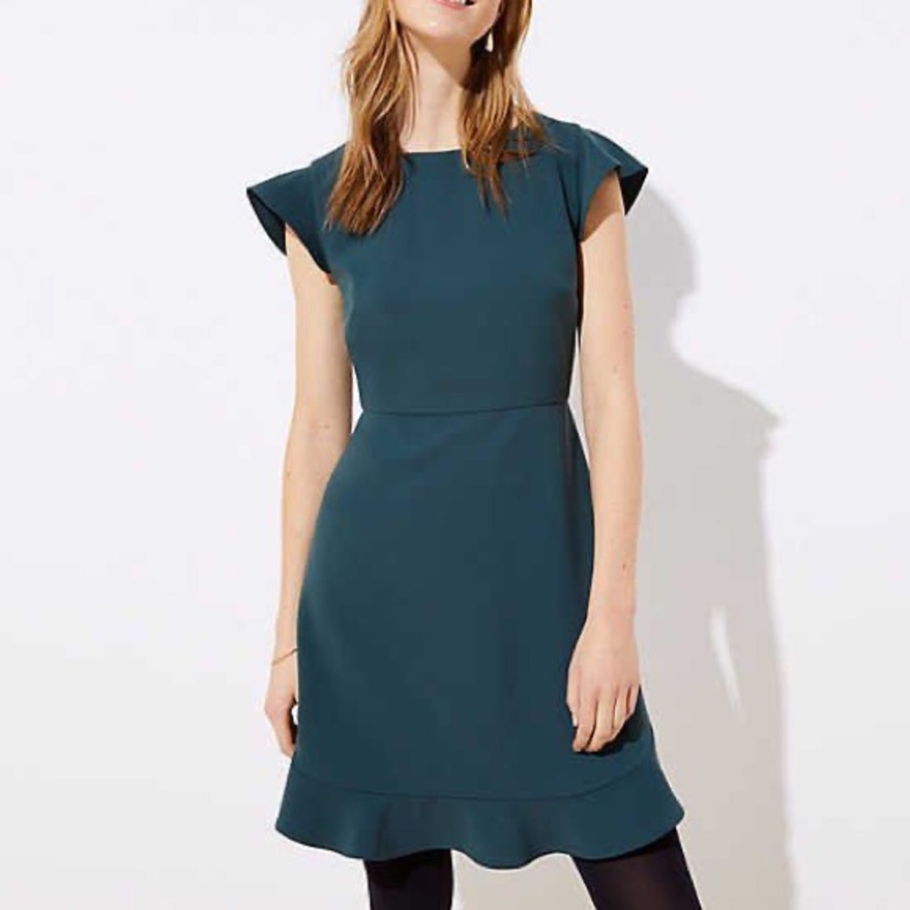 Loft Scalloped Dress